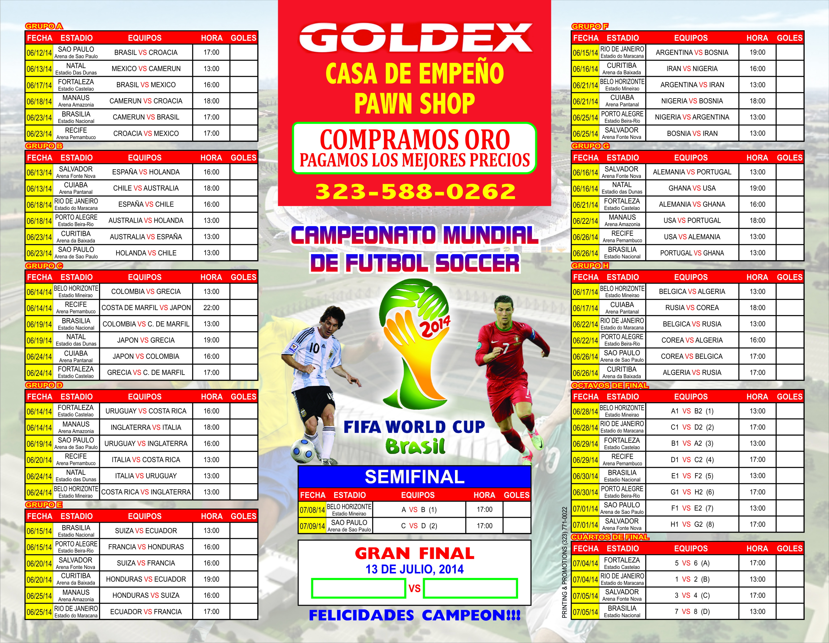 FIFA World Cup Brazil 2014 Calendar Download Schedule